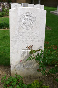 Private Ralph William Fenwick. 40146.