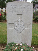 Private Frederick William Horton. 200167. 