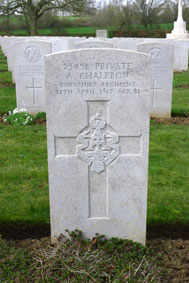 Private Arthur Chaleron. 23498.