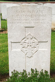 Private Charles Edwin Stonehouse, 3476. 