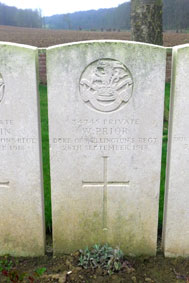 Private Walter Prior. 34745.