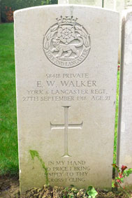Private Edward William Walker. 58418.