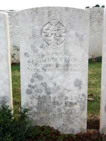 Private George Cuthbertson. 3439.