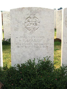 Private Thomas Scales. 33265. 