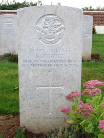 Private Fred Coates. 24499.