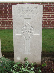 Private George Oliver Cross, 25310. 