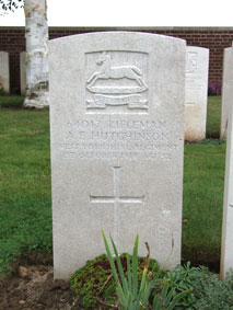 Private Albert Edward Hutchinson, 64017.