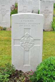 Private James Cairns. 7230. 