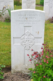 Private Gilbert Cawdrey. 38858. 