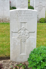 Private James Arthur Hansford, 38759. 