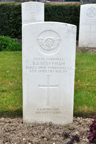 Corporal Bernard Samuel Scuffham. 34775.