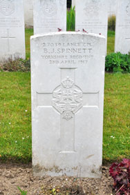 Lance Corporal Bernard Joseph Spinnett. 27039. 