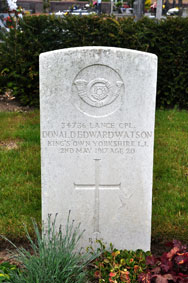 Lance Corporal Donald Edward Watson. 34736. 