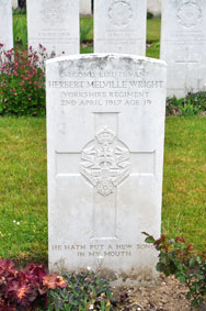 2nd Lieutenant Herbert Melville Wright. 