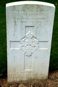 2nd Lieutenant Ernest Cecil Welbourne. 