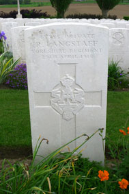 Private Robert Langstaff. 45355. 