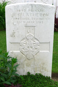 Private Walter Christopher Latheron. 2092