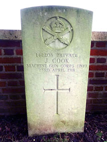 Private James Cook. 142208.