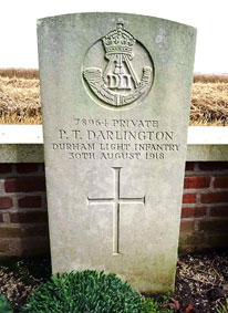 Private Percy Thomas Darlington, 78964