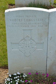 Private Robert Longstaff. 15065. 