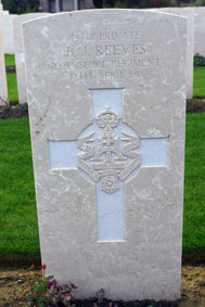 Private Bertie James Reeves. 34768. 