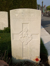 Private Frederick Charles Metcalfe, 22594.