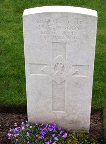 Private Harold E Moody. 202742. 