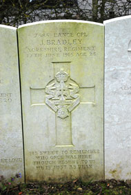 Lance Corporal James Bradley, 7585.