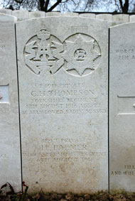 Private Cecil Henry Thompson. 24911. 