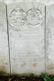 Private Eric Tunnicliffe. 38126. 