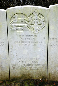 Private Sydney Upton. 1383.