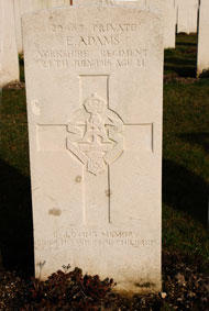 Private Edwin Adams. 29467.