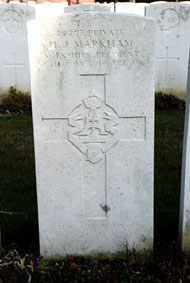 Private Henry John Markham. 22772. 