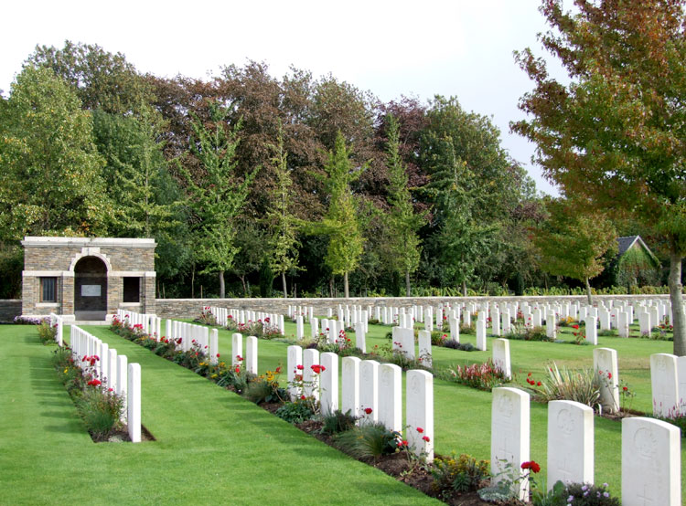 Part of the Menin Road South Military Cemetery - 2