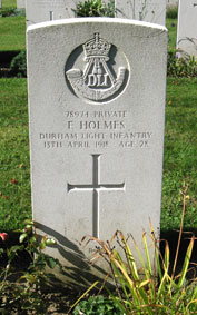 Private Frederick Holmes, 78974. 