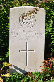 Private Stanley W Leason. 203477. 