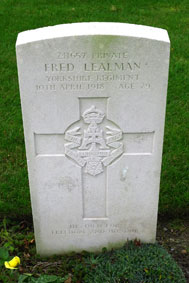 Private Fred Lealman. 241657. 