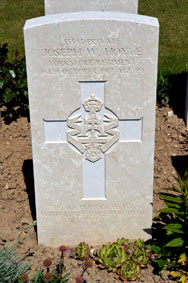 Private Joseph William Hoyle, 33543. 