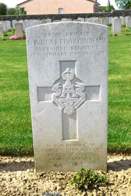 Private Donald Gladstone Blakeborough, MM. 24701.
