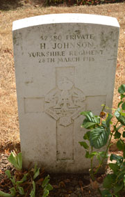 Private Harry Johnson. 42380.
