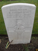 Private Richard Thompson. 20285. 