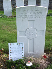 Private Willie Williamson. 29065.