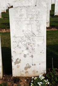 Private Joseph William Buddin. 22812.
