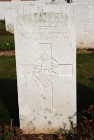 Private James Jeffs. 16037. 
