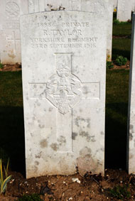 Private Richard Taylor. 18886. 