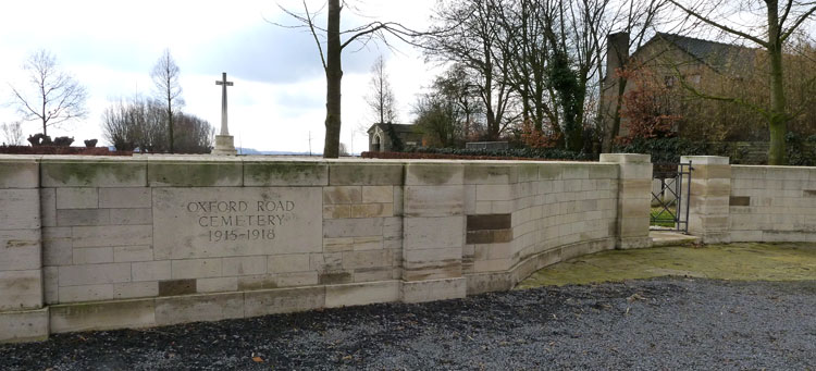 The entrance to the Oxford Road Cemetery