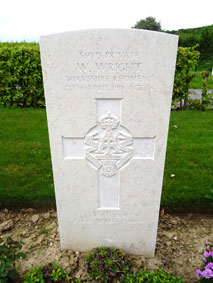 Private William Wright. 34073.