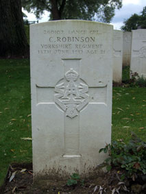 Lance Corporal Charlton Robinson. 260107. 