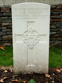 2nd Lieutenant James Wilson Daglish.