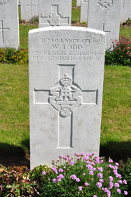 Lance Corporal William Todd, 11740. 